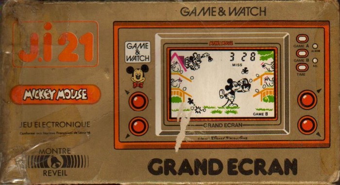 Boite du Game & Watch Mickey Mouse (MC-25) en version J.i21
